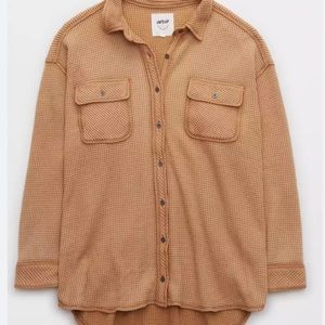 Aerie: Lumber Jane Waffle Shirt